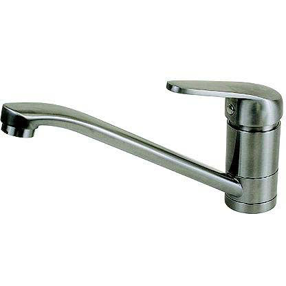 Scandvik 74130 Nordic Single Lever Galley Mixer, Brushed Stainless Steel
